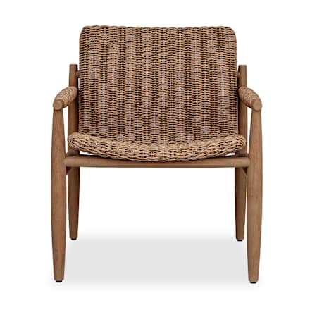 Uttermost Sumba 29" Wide Golden Flax Outdoor Lounge Chair Brown