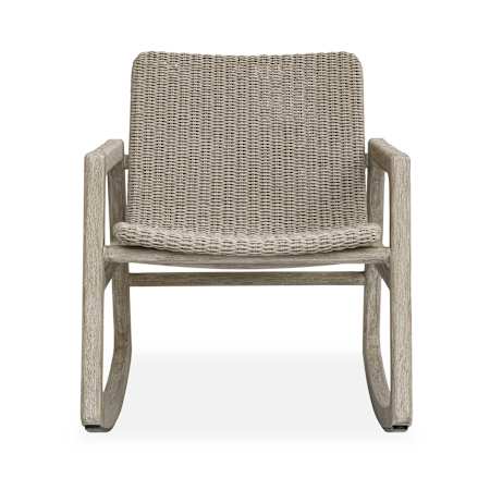 Uttermost Sumba Outdoor Wicker Rocking Chair Gray