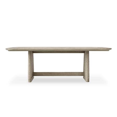Uttermost Harbor 92" Wide Mahogany Table Brown / Woodtone