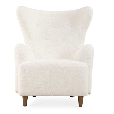 Uttermost Ingel 33" Wide White Wingback Armchair White