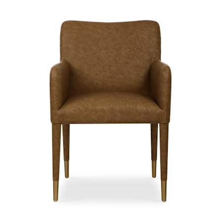 Uttermost Conifer 23" Wide Camel Dining Armchair Brown