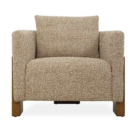 Uttermost Halligan 33" Wide Upholstered Accent Chair Brown