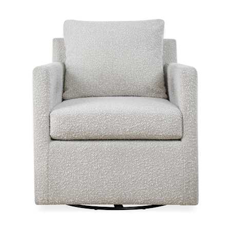 Uttermost Tisdell Cream Swivel/Glider Chair White