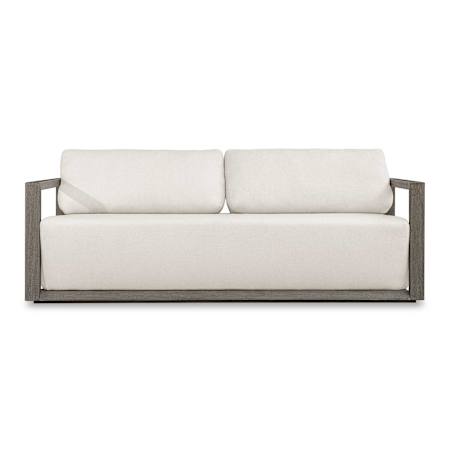 Uttermost Remsen 81" Wide Mahogany Sofa Brown