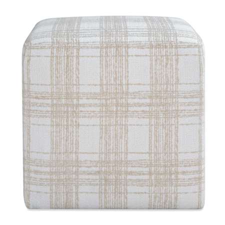 Uttermost Joie 18" Wide Standard Ottoman White