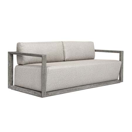 Uttermost Remsen 81" Wide Mahogany Sofa Gray