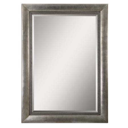 Uttermost 62" W x 86" H Rectangular Framed Bathroom Mirror Antique Silver Leaf