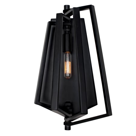 Varaluz Gymnast 10" Adjustable Arm Wall Sconce Black