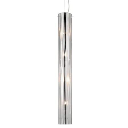 Varaluz Chroman Empire 4 Light 4" Wide Mini Pendant Chrome
