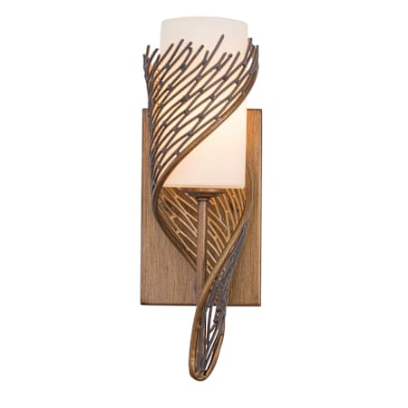 Varaluz Flow 13" Tall Wall Sconce with Shade Hammered Ore