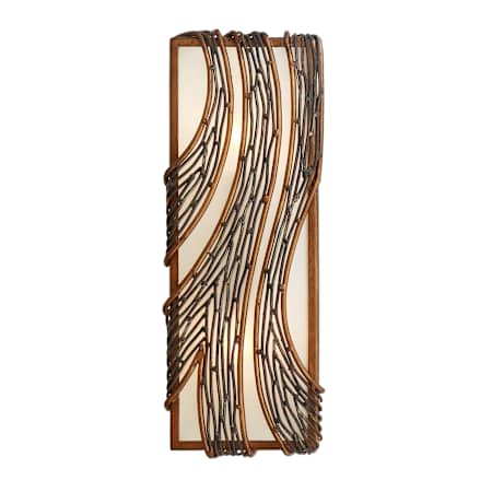 Varaluz Flow 2 Light 15" Hand Forged Recycled Steel Wall Sconce Hammered Ore