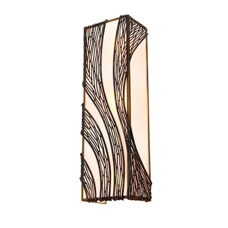 Varaluz Flow 3 Light 20" Hand Forged Recycled Steel Wall Sconce Hammered Ore