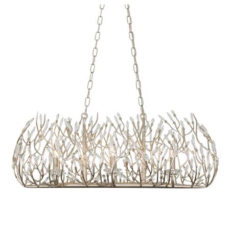 Varaluz Bask 6 Light 36" Wide Crystal Linear Pendant Gold Dust