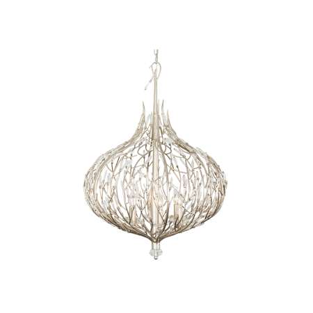 Varaluz Bask 6 Light 27" Wide LED Crystal Pendant Gold Dust