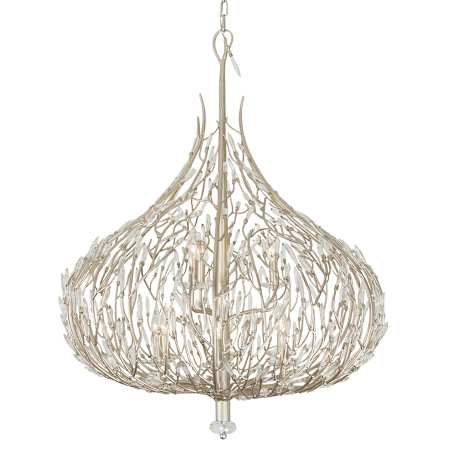 Varaluz Bask 9 Light 32" Wide Crystal Abstract Chandelier Gold Dust