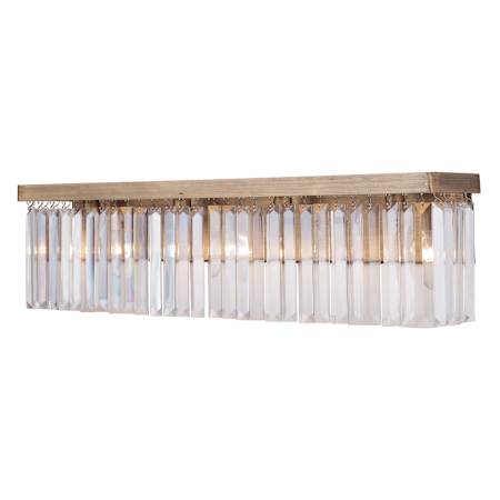 Varaluz Social Club 28" Crystal Bathroom Light Havana Gold