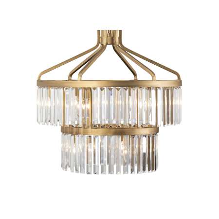 Varaluz Social Club 9 Light 24" Wide LED Crystal Pendant Havana Gold
