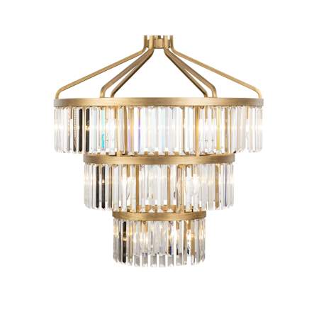 Varaluz Social Club 15 Light 29" Wide LED Crystal Pendant Havana Gold
