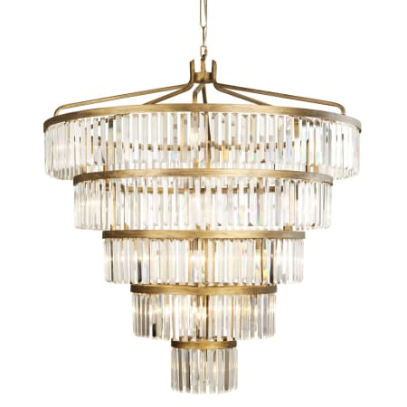 Varaluz Social Club 25 Light 44" Wide Crystal Waterfall Chandelier Havana Gold