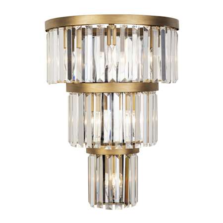 Varaluz Social Club 6 Light 22" Tall LED Wall Sconce Havana Gold