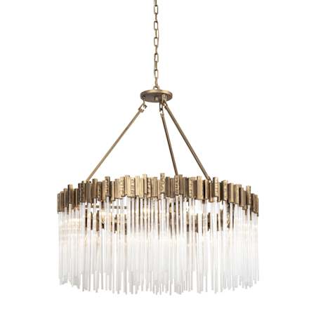 Varaluz Matrix 12 Light 40" Wide Ring Chandelier Havana Gold