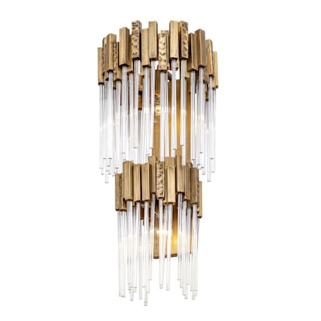 Varaluz Matrix 2 Light 25" Tall Wall Sconce Havana Gold