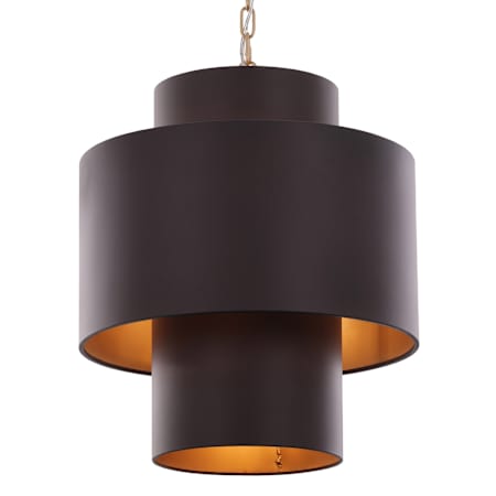 Varaluz Cannery 4 Light 18" Wide Pendant Dark Bronze / French Gold