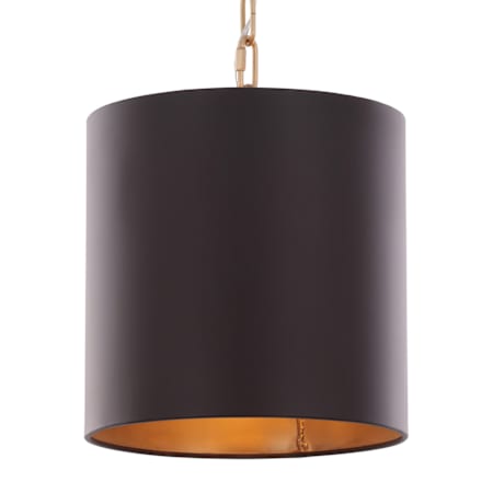 Varaluz Cannery 10" Wide Mini Pendant Dark Bronze / French Gold