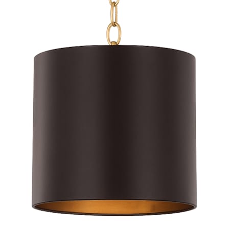 Varaluz Cannery 3 Light 16" Wide Pendant Dark Bronze / French Gold