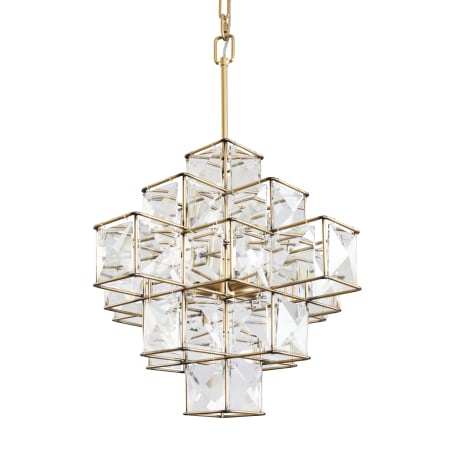 Varaluz Cubic 6 Light 26" Wide Crystal Chandelier Calypso Gold