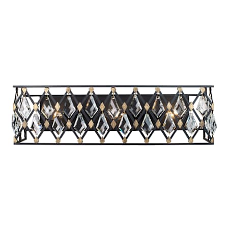 Varaluz Windsor 24" Wide Bath Bar Carbon / Havana Gold