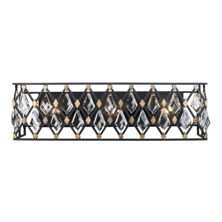 Varaluz Windsor 24" Wide Vanity Light Carbon / Havana Gold