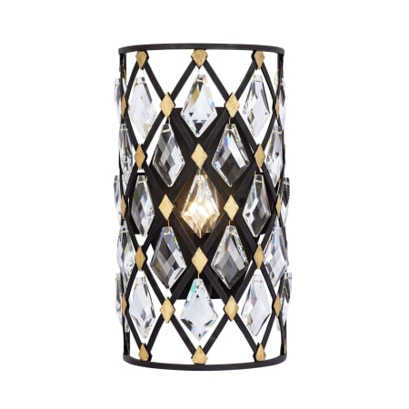 Varaluz Windsor 13" Tall Wall Sconce Carbon