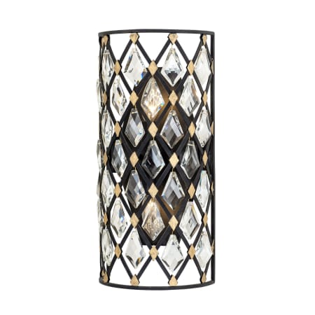 Varaluz Windsor 2 Light 17" Tall Wall Sconce Carbon