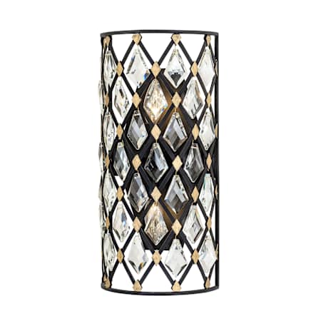 Varaluz Windsor 2 Light 17" Tall Wall Sconce Carbon