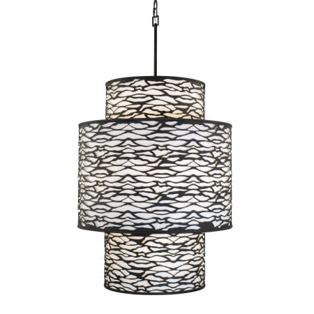 Varaluz Kato 16 Light 32" Wide Waterfall Chandelier Carbon