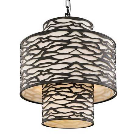 Varaluz Kato 4 Light 19" Wide Pendant Carbon Black