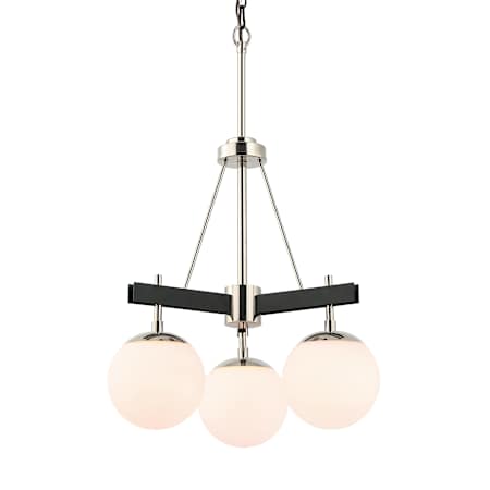 Varaluz Allie 3 Light 18" Wide Multi Light Pendant Black