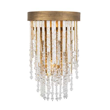 Varaluz Lafayette 2 Light 16" Tall Wall Sconce Havana Gold
