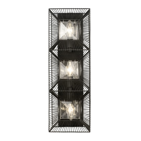Varaluz Arcade 3 Light 21" Tall Wall Sconce Carbon