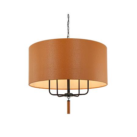 Varaluz Secret Agent 5 Light 30" Wide Drum Chandelier Black