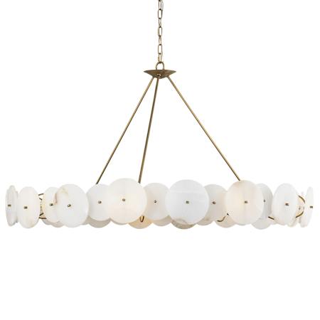 Varaluz Cosmos 9 Light 48" Wide Ring Chandelier Havana Gold