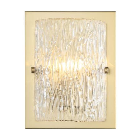 Varaluz Morgan 10" Tall Wall Sconce Satin Brass