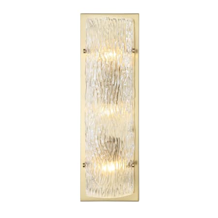 Varaluz Morgan 3 Light 24" Tall Wall Sconce Satin Brass