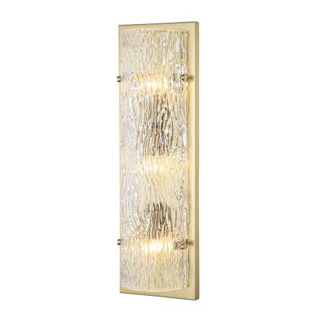 Varaluz Morgan 3 Light 24" Tall Wall Sconce Satin Brass