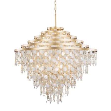 Varaluz Kalani 16 Light 41" Wide Waterfall Chandelier French Gold