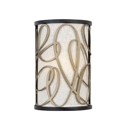 Varaluz Scribble 12" Tall Wall Sconce Matte Black / Artifact / Taupe