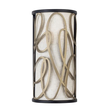Varaluz Scribble 2 Light 16" Tall Wall Sconce Matte Black / Artifact / Taupe
