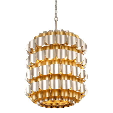 Varaluz Swoon 6 Light 20" Wide Pendant Antique Gold / Gold Dust