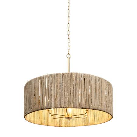 Varaluz Jacobs Ladder 6 Light 28" Wide Pendant French Gold